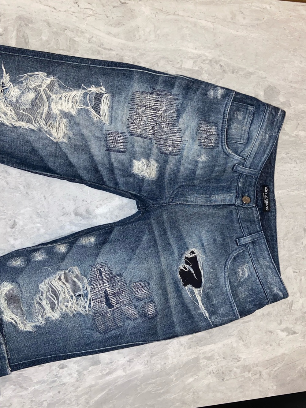 Dolce & Gabbana Vintage Extreme Distressed Jeans